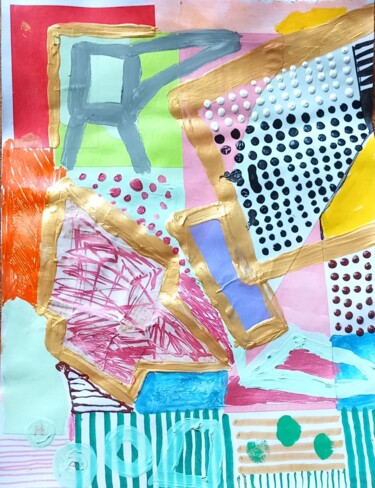 Collages titled "Brussel" by Ronnie Kolner, Original Artwork, Collages