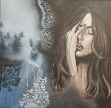绘画 标题为“Not a dream” 由Mirela Leu, 原创艺术品, 丙烯