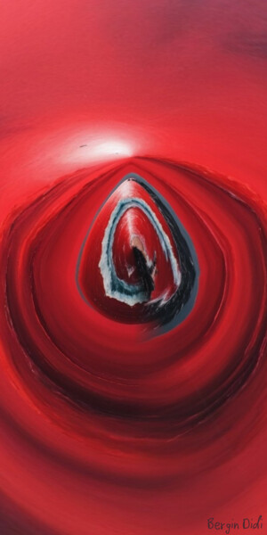 제목이 "Vortex of Passion"인 디지털 아트 Bergin Hadar Ohayon로, 원작, 디지털 페인팅