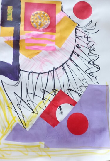 Collages titled "Zonder titel9" by Ronnie Kolner, Original Artwork, Collages