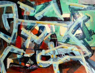 Peinture intitulée "Anagogie" par Philippe Casaubon, Œuvre d'art originale, Huile