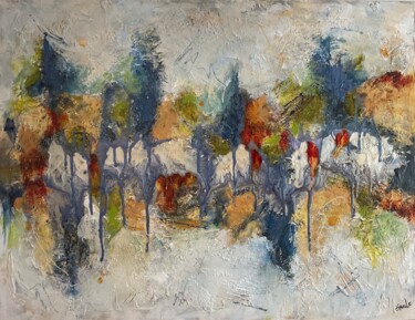 Peinture intitulée "TRÉSOR PERDU" par Ginette Lefebvre (GauLe), Œuvre d'art originale, Acrylique Monté sur Châssis en bois