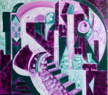 Painting titled ""Pathway to Infinit…" by Lena Logart, Original Artwork, Oil