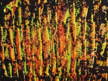 绘画 标题为“Nuclear Blast” 由George Von Klitzing, 原创艺术品, 丙烯 安装在木质担架架上