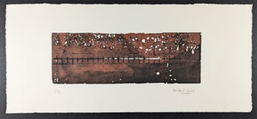 Printmaking titled "Eau forte 24. Noir…" by Jean Kittel, Original Artwork, Etching
