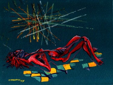 Schilderij getiteld ""ЭроФантазии"" door Roman Siabro, Origineel Kunstwerk, Olie