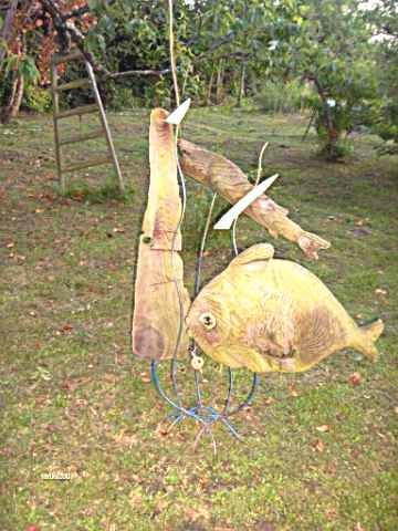 Sculpture intitulée "Vue sous marine" par Mile, Œuvre d'art originale