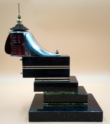 art deco modern black sculpture created from stone 제목이 "art deco modern bla…"인 조형물 Branimir Misic로, 원작, 돌