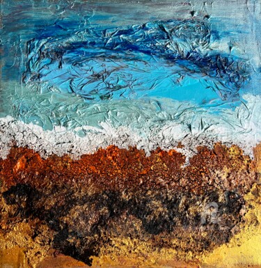 Blissful NC 500 Coast Painting titled "Blissful NC 500 Coa…" by Davina Dugnas, Original Artwork, Acrylic