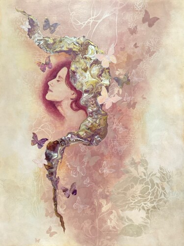 Peinture intitulée "Royal" par Ayasophie, Œuvre d'art originale, Acrylique Monté sur Panneau de bois
