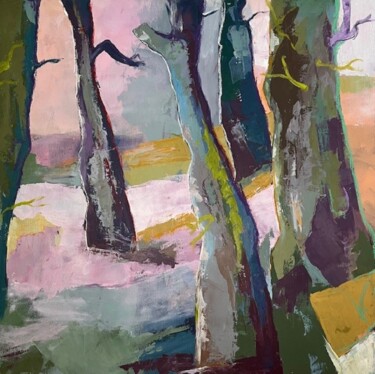 Peinture intitulée "En Chemin" par Anne Marie Lateyron, Œuvre d'art originale, Acrylique