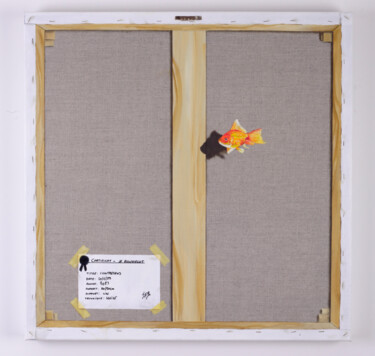 Painting titled "Contresens" by Jean-François Rousselot, Original Artwork, Oil Mounted on Wood Stretcher frame
