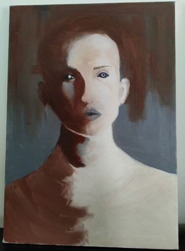 Peinture intitulée "Human" par Büşra Öztaş, Œuvre d'art originale, Pigments