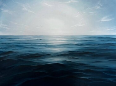 Pintura intitulada "Ocean" por Marroonet, Obras de arte originais, Óleo