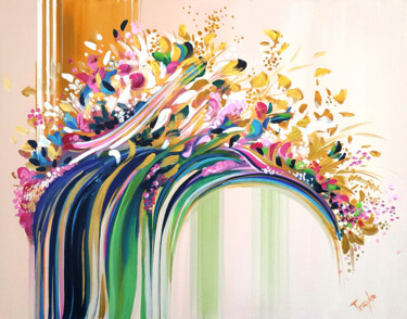 Painting titled "Scent of summer" by Trayko Popov, Original Artwork, Acrylic Mounted on Wood Stretcher frame