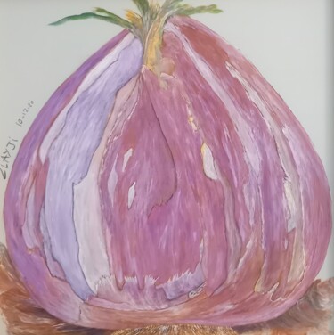 Peinture intitulée "Oignon" par Marc Zlayji, Œuvre d'art originale, Acrylique Monté sur Châssis en bois