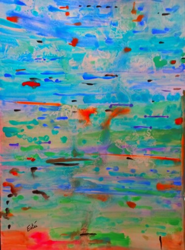 제목이 "Mer bleue"인 미술작품 Estée로, 원작, 수채화