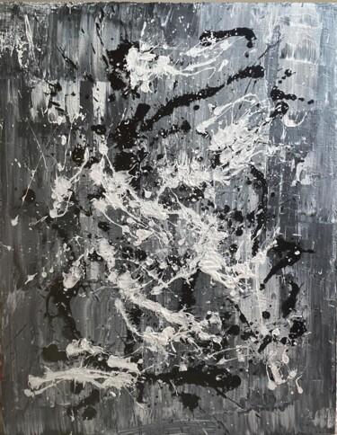 Painting titled "Matière insurgée" by Sylvaine Lebreton, Original Artwork, Acrylic Mounted on Wood Stretcher frame