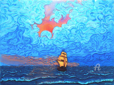Peinture intitulée "Another Fine Day fo…" par Dragos Burghiu, Œuvre d'art originale, Acrylique