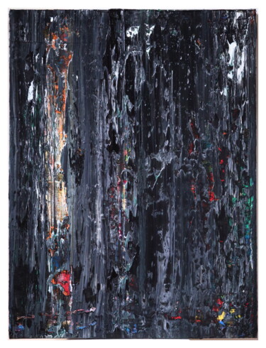 Malerei mit dem Titel "No. 1457_Untitled" von Guido Lötscher, Original-Kunstwerk, Öl Auf Keilrahmen aus Holz montiert