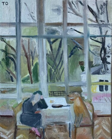Peinture intitulée "Anna and Pavlov's d…" par Tatyana Orlova, Œuvre d'art originale, Huile Monté sur Panneau de bois