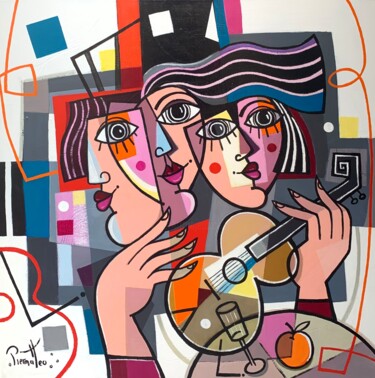 Pittura intitolato "Parfaite osmose" da Giuseppe Piermattéo, Opera d'arte originale, Acrilico