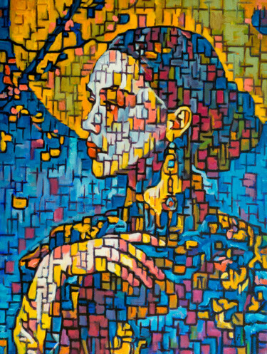 Pintura titulada "Beautiful Soul -I" por Chong Fu, Obra de arte original, Oleo Montado en Bastidor de camilla de madera
