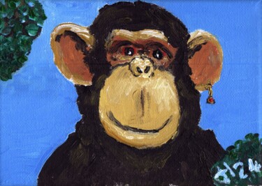 Malerei mit dem Titel "Violet" von Dieter Hamm, Original-Kunstwerk, Acryl
