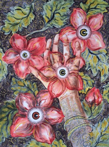 绘画 标题为“Nature's eye” 由Yana Bila, 原创艺术品, 水彩
