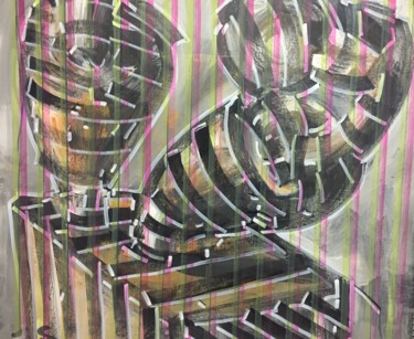 Pintura intitulada "Баланс пропорции от…" por Sever, Obras de arte originais, Acrílico
