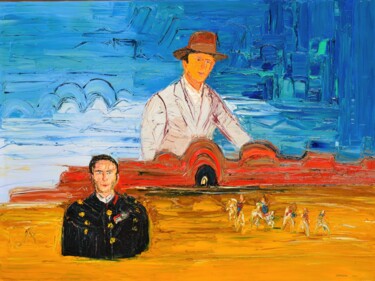 Peinture intitulée "fort saganne mixé a…" par Frederic Servian, Œuvre d'art originale, Huile