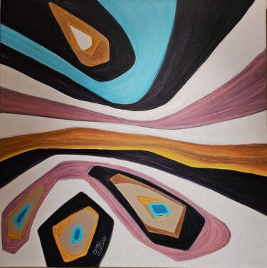 Painting titled "The Art of silence" by Omar Yousef Alrashed, Original Artwork, Acrylic