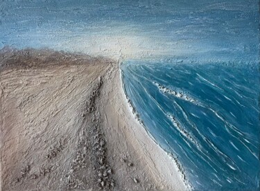Seascape Malerei mit dem Titel "Seascape" von Tatjana Viktorov (Tanya Arttex), Original-Kunstwerk, Acryl