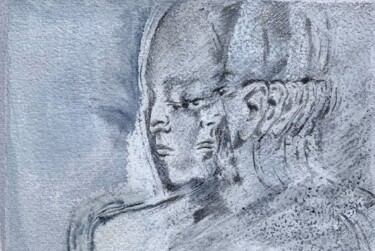 Dessin intitulée "Shimmer" par Elizaveta Tulchinskaya, Œuvre d'art originale, Aquarelle