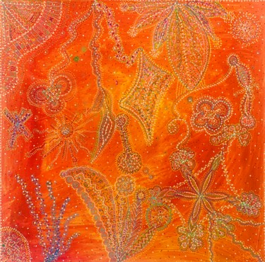 Peinture intitulée "Sunny night" par Elise H, Œuvre d'art originale, Acrylique