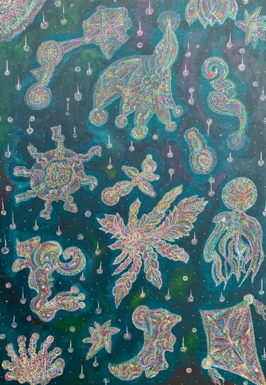 Peinture intitulée "See & Snow" par Elise H, Œuvre d'art originale, Acrylique