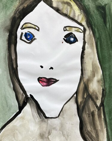 Peinture intitulée "« La prisonnière vo…" par Ananda Eva, Œuvre d'art originale, Acrylique