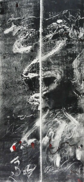Gravures & estampes intitulée "El Taiji:El Dragón…" par Danka Stepan, Œuvre d'art originale, Monotype