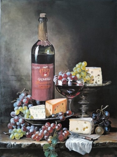 Schilderij getiteld "Italian weekend" door Irina D, Origineel Kunstwerk, Acryl