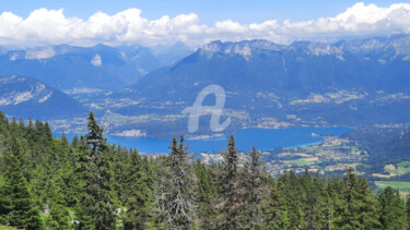 摄影 标题为“Le lac d'Annecy” 由Monique Pouzet, 原创艺术品, 非操纵摄影