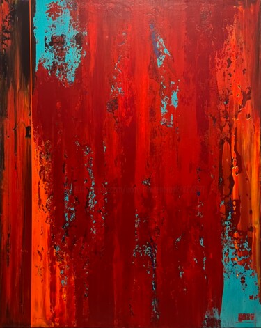 Pittura intitolato "Field of Noise/Dipl…" da Uday Mastenbroek, Opera d'arte originale, Acrilico