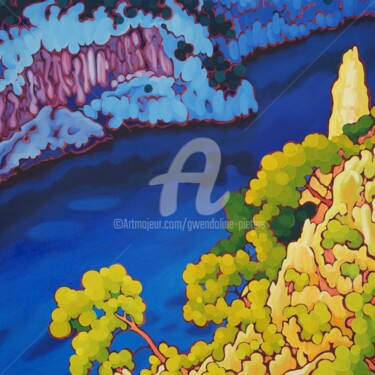Painting titled "Pin d'En-vau, 3M5Ce…" by Gwendoline Pieters, Original Artwork, Oil Mounted on artwork_cat.