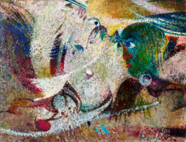 Peinture intitulée "Souffle le vent !" par Raphy, Œuvre d'art originale, Huile Monté sur Panneau de bois