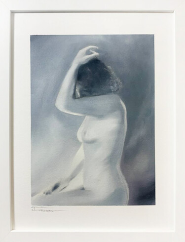 Lumiere Painting titled "Lumiere" by Marly Indigo, Original Artwork, Oil Mounted on Cardboard