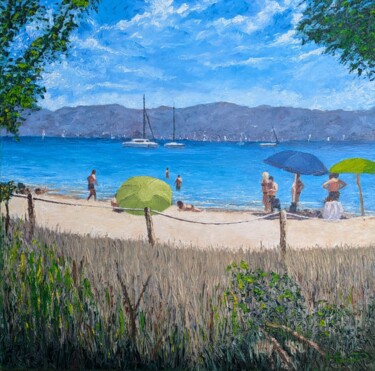 At The Beach 绘画 标题为“At The Beach” 由Mark Haywood, 原创艺术品, 油