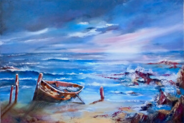 Peinture intitulée "Après la tempête" par Michèle Labbrecayla, Œuvre d'art originale, Huile