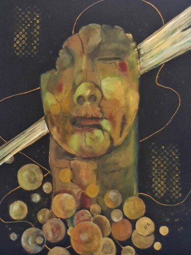 Peinture intitulée "ETHER - Série LOFT -" par Gaby Denninger - Burgy - Ice -, Œuvre d'art originale, Acrylique