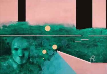 Pittura intitolato "Sequences 56 (Holog…" da Alex Munzone, Opera d'arte originale, Acrilico