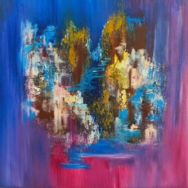 Painting titled "Dreaming under moon…" by Atignas Art, Original Artwork, Oil