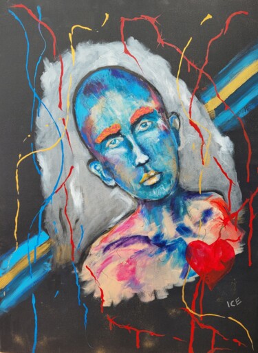제목이 "Coeur Androgyne  -…"인 미술작품 Gaby Denninger - Burgy - Ice -로, 원작, 아크릴